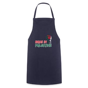 Fabriqué en Palestine - Tablier de cuisine - marine - Devant - AI Model Male 185 dark (185cm)