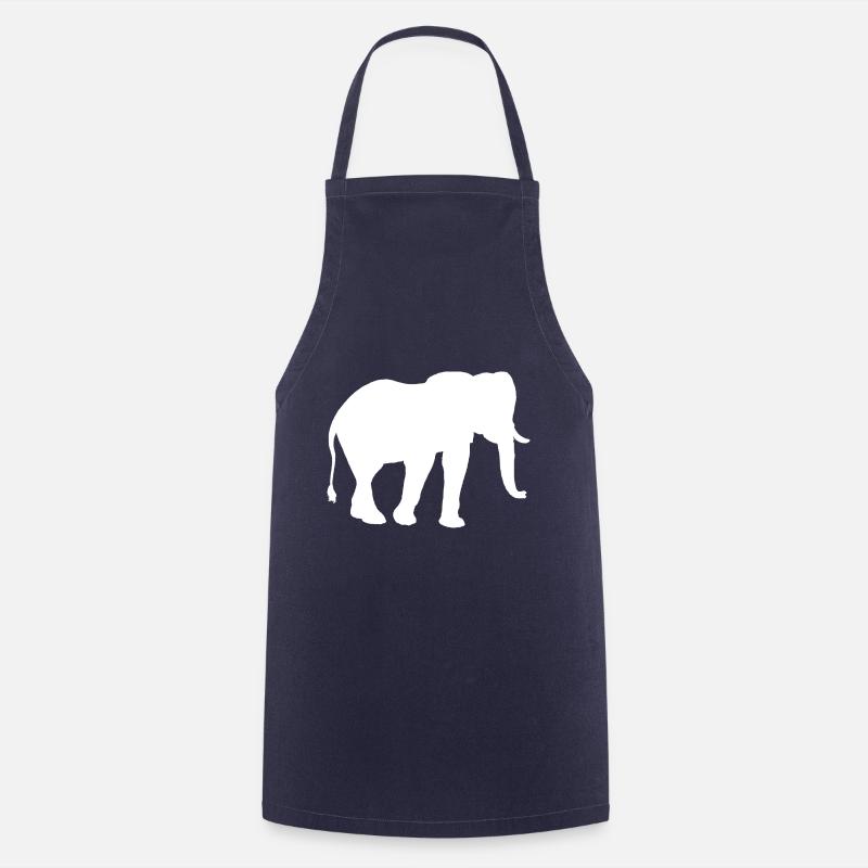 Afrikanischer Elefant - Kochschürze - Navy