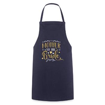 Mother of the Bride - Cooking Apron - navy - Front - AI Model Male 185 dark (185cm)