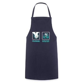 Funny cyclist - Cooking Apron - navy - Front - AI Model Male 185 dark (185cm)