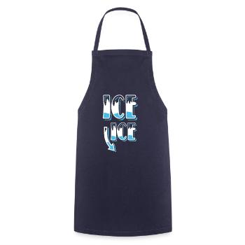 Pregnancy Announcement - Cooking Apron - navy - Front - AI Model Male 185 dark (185cm)