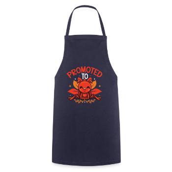Promoted to Aunt Ant Pregnancy - Cooking Apron - navy - Front - AI Model Male 185 dark (185cm)