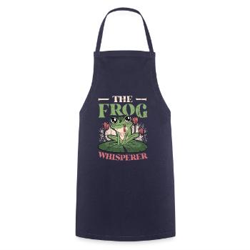 The Frog Whisperer - Cooking Apron - navy - Front - AI Model Male 185 dark (185cm)