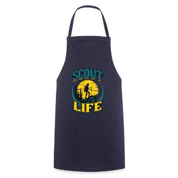 Scout Life Scout Camping Outdoor Scout - Cooking Apron - navy - Front - AI Model Male 185 dark (185cm)