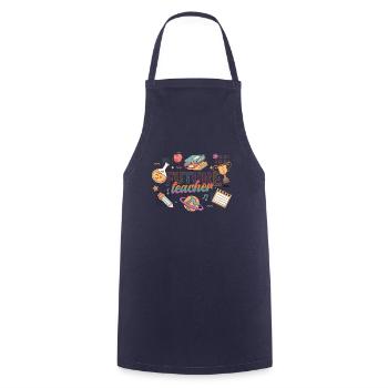 Costume de futur enseignant pour enfants - Tablier de cuisine - marine - Devant - AI Model Male 185 dark (185cm)