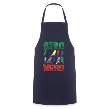 Bird Watching Nerd - Cooking Apron - navy - Front - AI Model Male 185 dark (185cm)
