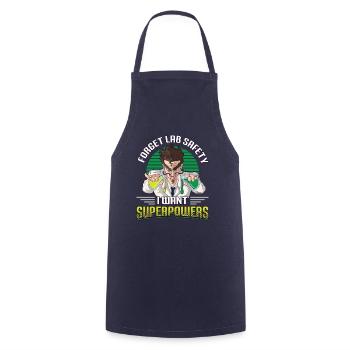 Forget your safety, science chemistry - Cooking Apron - navy - Front - AI Model Male 185 dark (185cm)