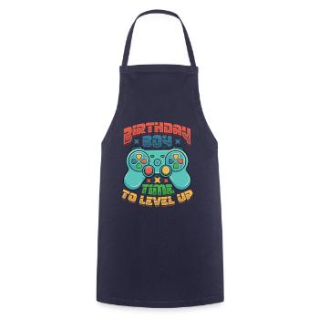Birthday child, gamer. - Cooking Apron - navy - Front - AI Model Male 185 dark (185cm)