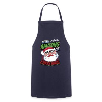 Être incroyable pour le Père Noël - Tablier de cuisine - marine - Devant - AI Model Male 185 dark (185cm)