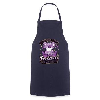 Koala-fied Koala Proud Preschool Teacher - Cooking Apron - navy - Front - AI Model Male 185 dark (185cm)