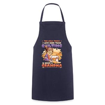 Sewing Quilter Grandma Quilts - Cooking Apron - navy - Front - AI Model Male 185 dark (185cm)