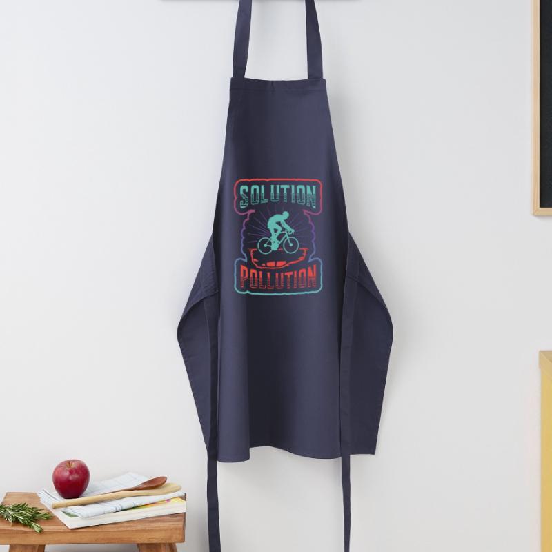 Solution de Polution Protection de l’environnement Cyclisme. Tablier de cuisine