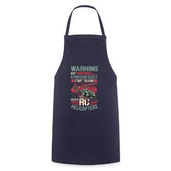 Warning, can spontaneously start talking about rc. - Cooking Apron - navy - Front - AI Model Male 185 dark (185cm)