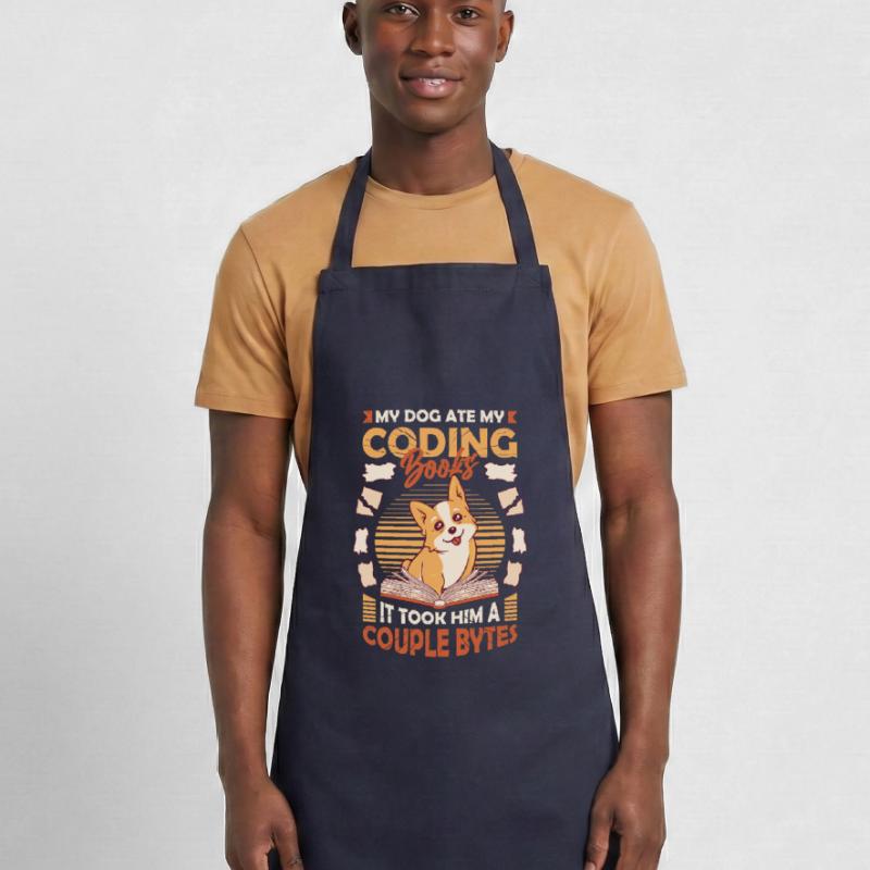 Dog Bytes Code Computer Joke Programming Cooking Apron