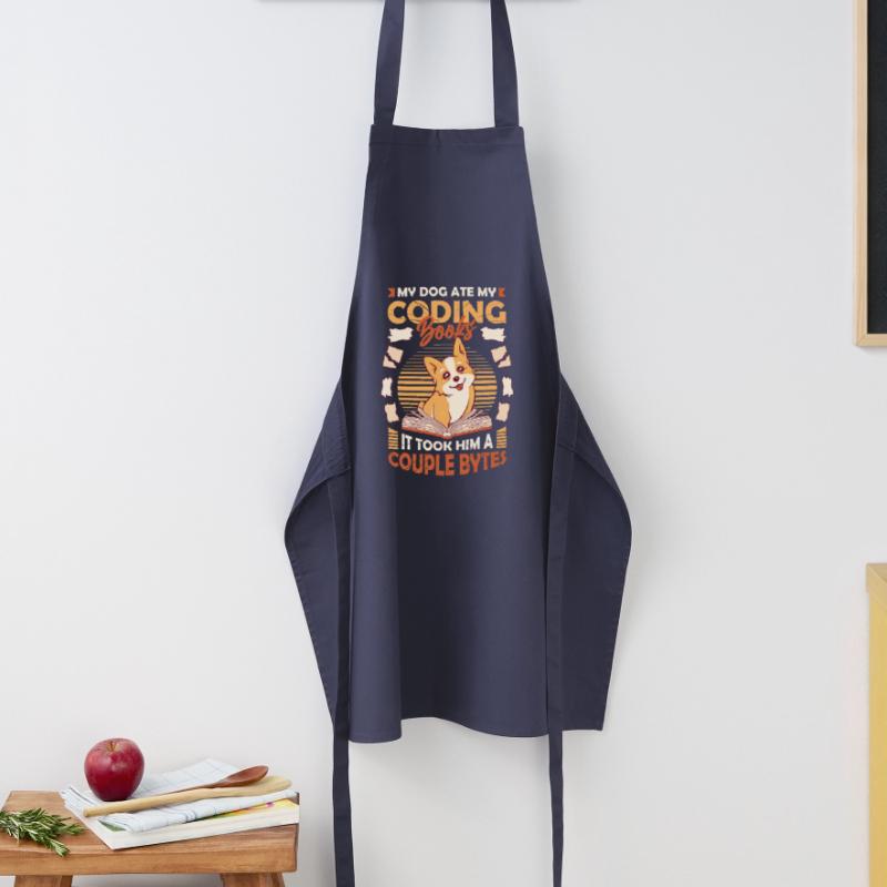 Dog Bytes Code Computer Joke Programming Cooking Apron