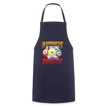 Happiness is screaming bingo - Cooking Apron - navy - Front - AI Model Male 185 dark (185cm)