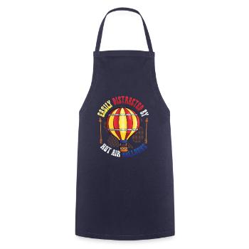 Easily distracted by hot air balloons - Cooking Apron - navy - Front - AI Model Male 185 dark (185cm)