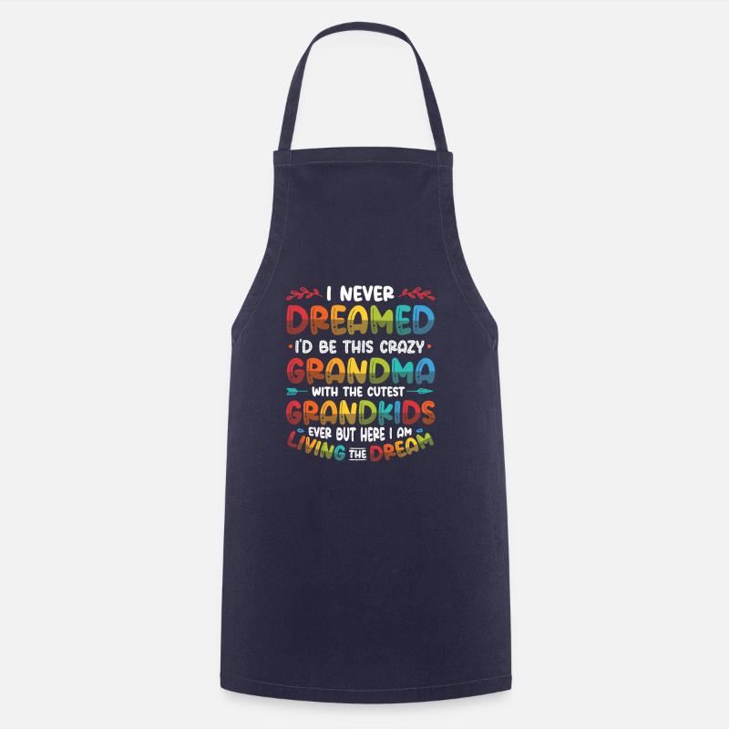 Stolt bedstemor elsker sine børnebørn - Forklæde - marineblå