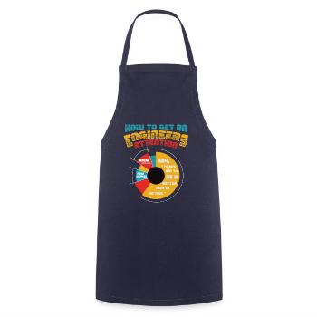 Engineers, Attention Better Way, Technology - Cooking Apron - navy - Front - AI Model Male 185 dark (185cm)