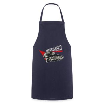 American Muscle Car Dogde Charger V8 Kompressor 3 - Kochschürze - Navy - Vorne - AI Model Male 185 dark (185cm)