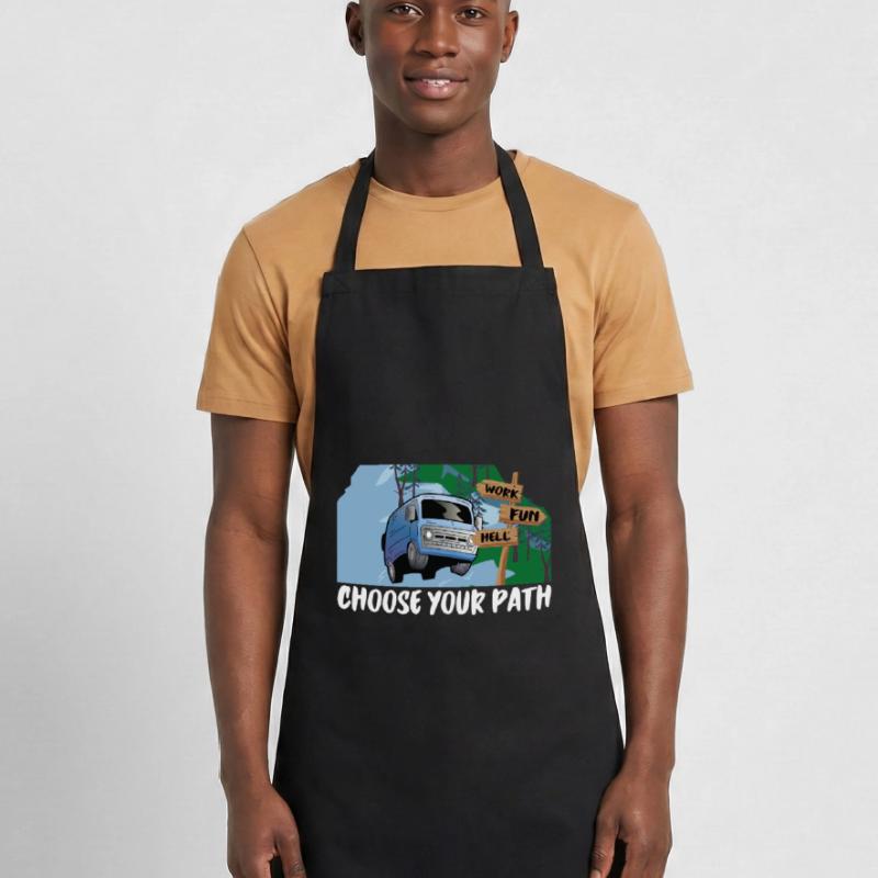 Choose your path - work, fun or hell? Cooking Apron