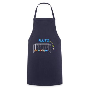 Never Forget Pluto Lustiges Planet Pluto - Kochschürze - Navy - Vorne - AI Model Male 185 dark (185cm)