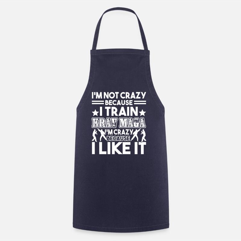 Je train Krav Maga - Tablier de cuisine - marine