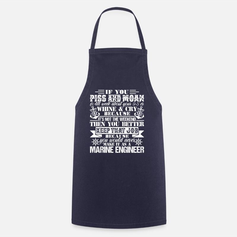 Fier d’être ingénieur maritime - Tablier de cuisine - marine