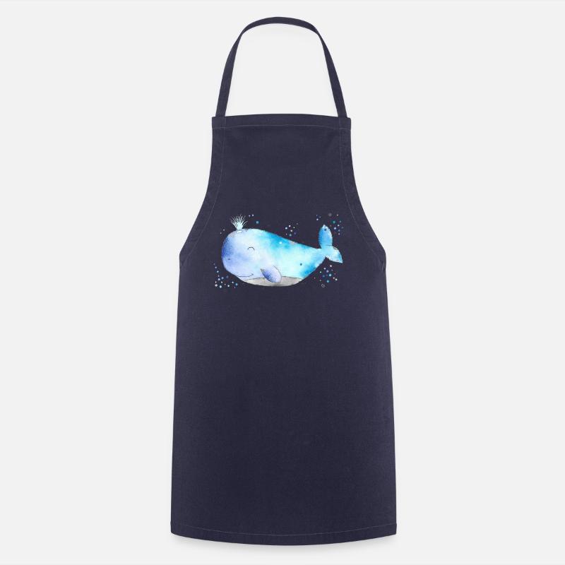 Baleine Willy - Tablier de cuisine - marine
