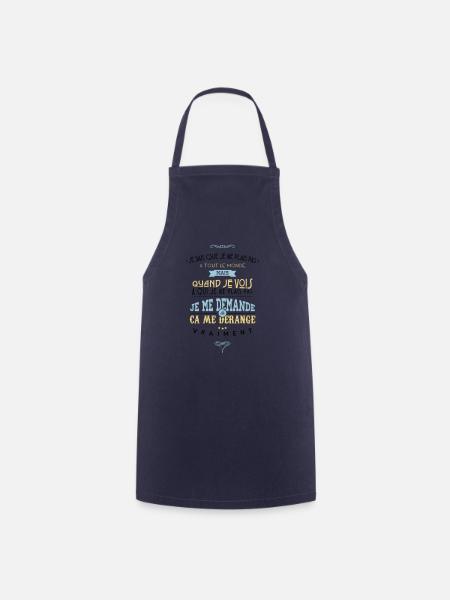 Citations made in Belgique - Tablier de cuisine - marine