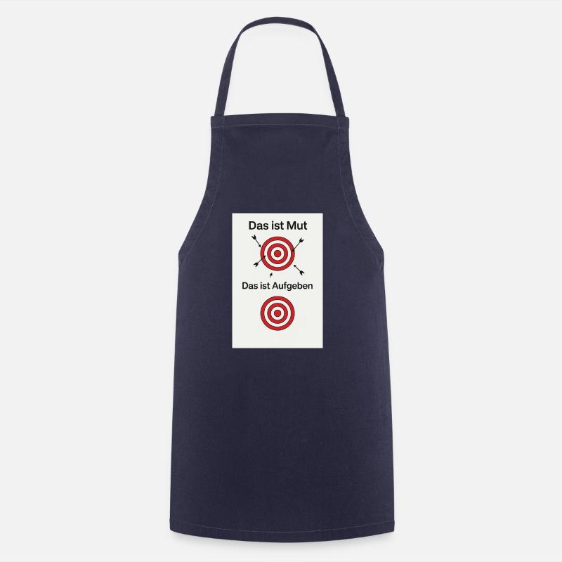 Courage to try - Cooking Apron - navy