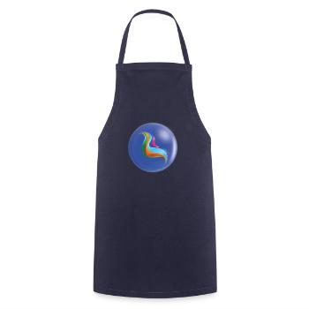 ME Purple - Cooking Apron - navy - Front - AI Model Male 185 dark (185cm)