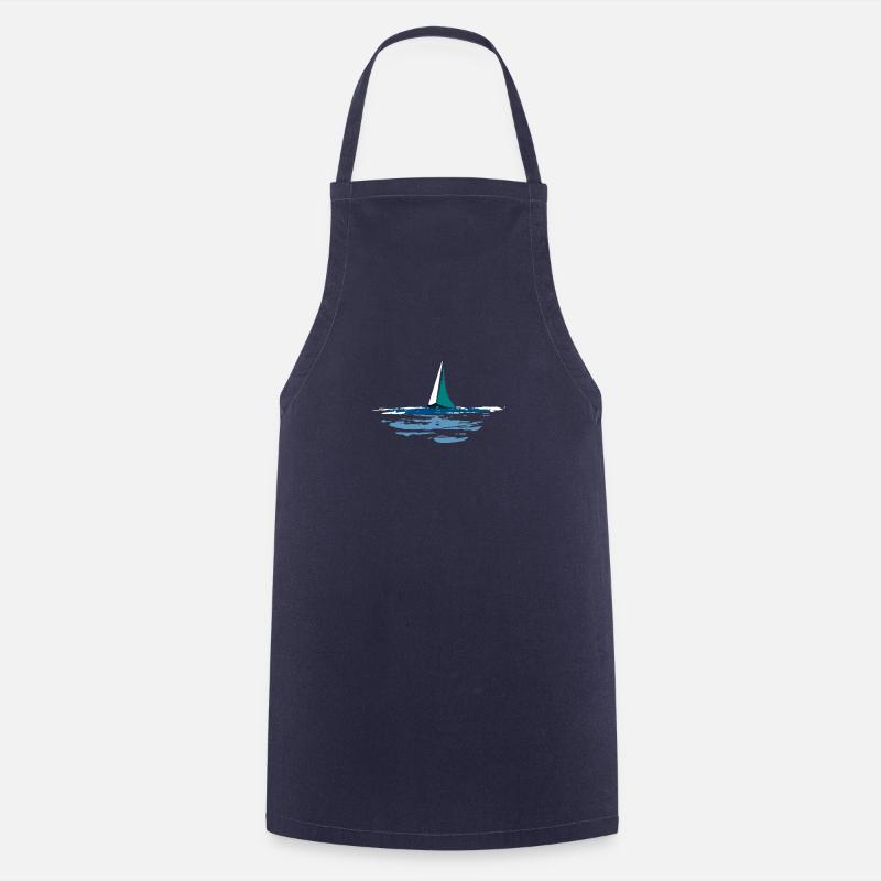 Bateau 11 - Tablier de cuisine - marine
