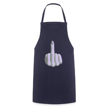 stinkefinger - Kochschürze - Navy - Vorne - AI Model Male 185 dark (185cm)