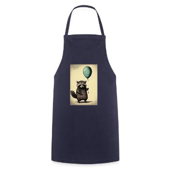 Waschbär Balloon - Kochschürze - Navy - Vorne - AI Model Male 185 dark (185cm)