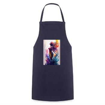 Meerjungfrau Fabel Meerjungfrauen Märchen - Kochschürze - Navy - Vorne - AI Model Male 185 dark (185cm)