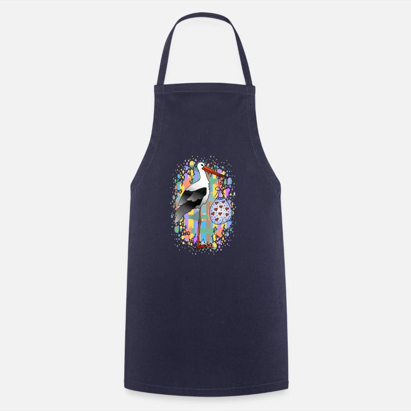 Cigogne - Tablier de cuisine - marine