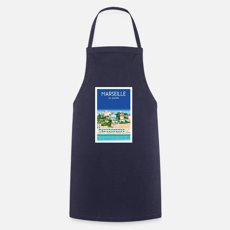 MARSEILLE LES PROPHETES - Tablier de cuisine - marine