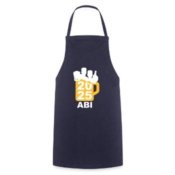 Bier Liga Logo ABI 2025 Maßkrug 6 - Kochschürze - Navy - Vorne - AI Model Male 185 dark (185cm)