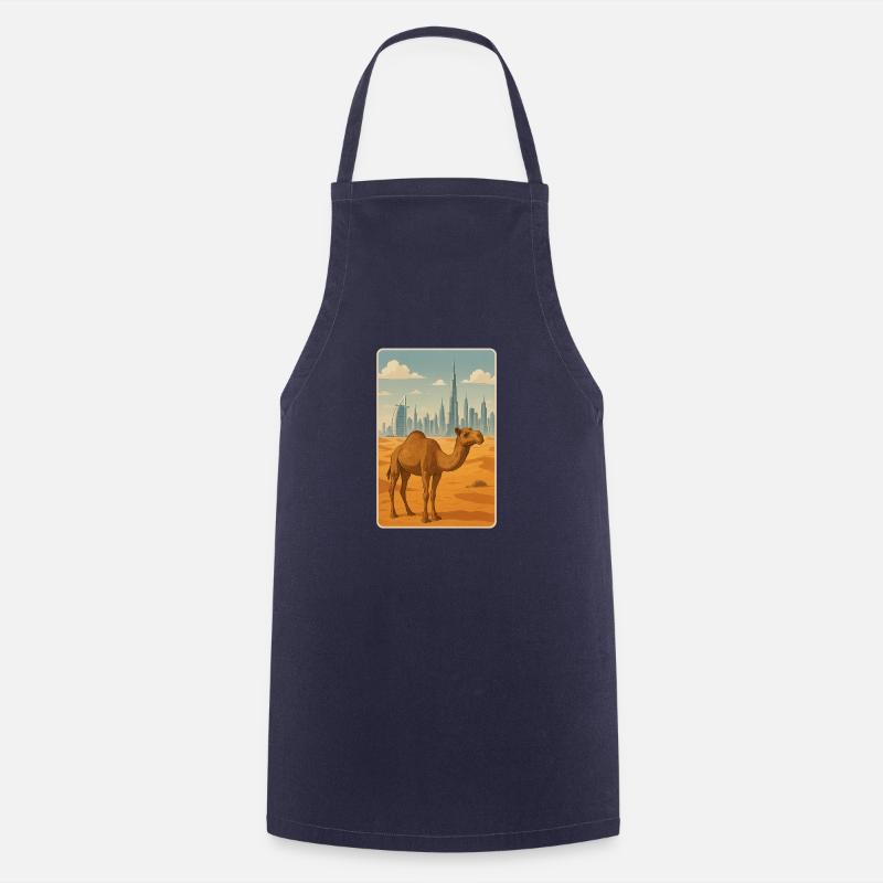 Camel in Dubai - Cooking Apron - navy