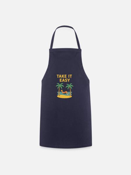 Take it easy - Kochschürze - Navy