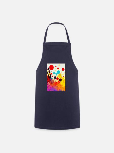 Abstract bright colour bold - Kochschürze - Navy