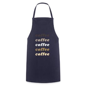 Kaffee - Kochschürze - Navy - Vorne - AI Model Male 185 dark (185cm)