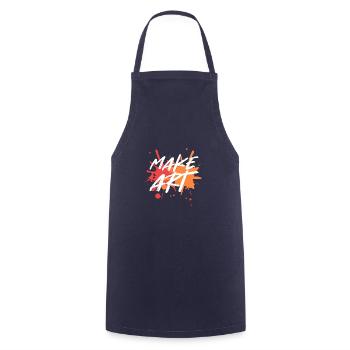 Kunst machen Sketcher oder Cartoonist Gift - Kochschürze - Navy - Vorne - AI Model Male 185 dark (185cm)