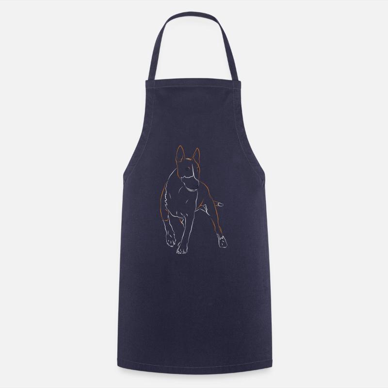 Chien Bull Terrier - Tablier de cuisine - marine