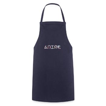Anime - Tablier de cuisine - marine - Devant - AI Model Male 185 dark (185cm)