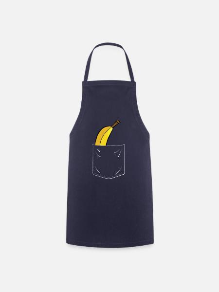 Banana in the pocket - Cooking Apron - navy
