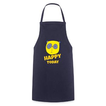Koala heureux aujourd’hui - Tablier de cuisine - marine - Devant - AI Model Male 185 dark (185cm)