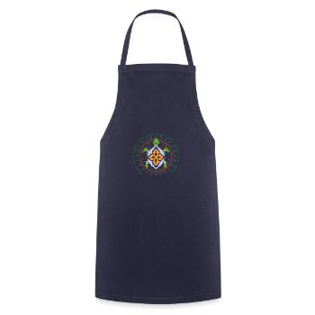 Tenerife Shirt with Turtle - Cooking Apron - navy - Front - AI Model Male 185 dark (185cm)