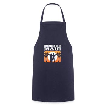 Be in Maui Vacationers Poison - Cooking Apron - navy - Front - AI Model Male 185 dark (185cm)